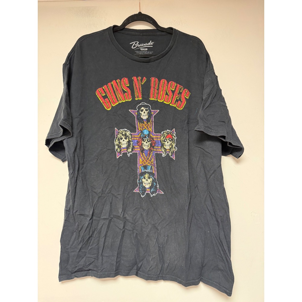 Vintage Bravado Guns N Roses T-Shirt Mens XXL Black Appetite For Destruction